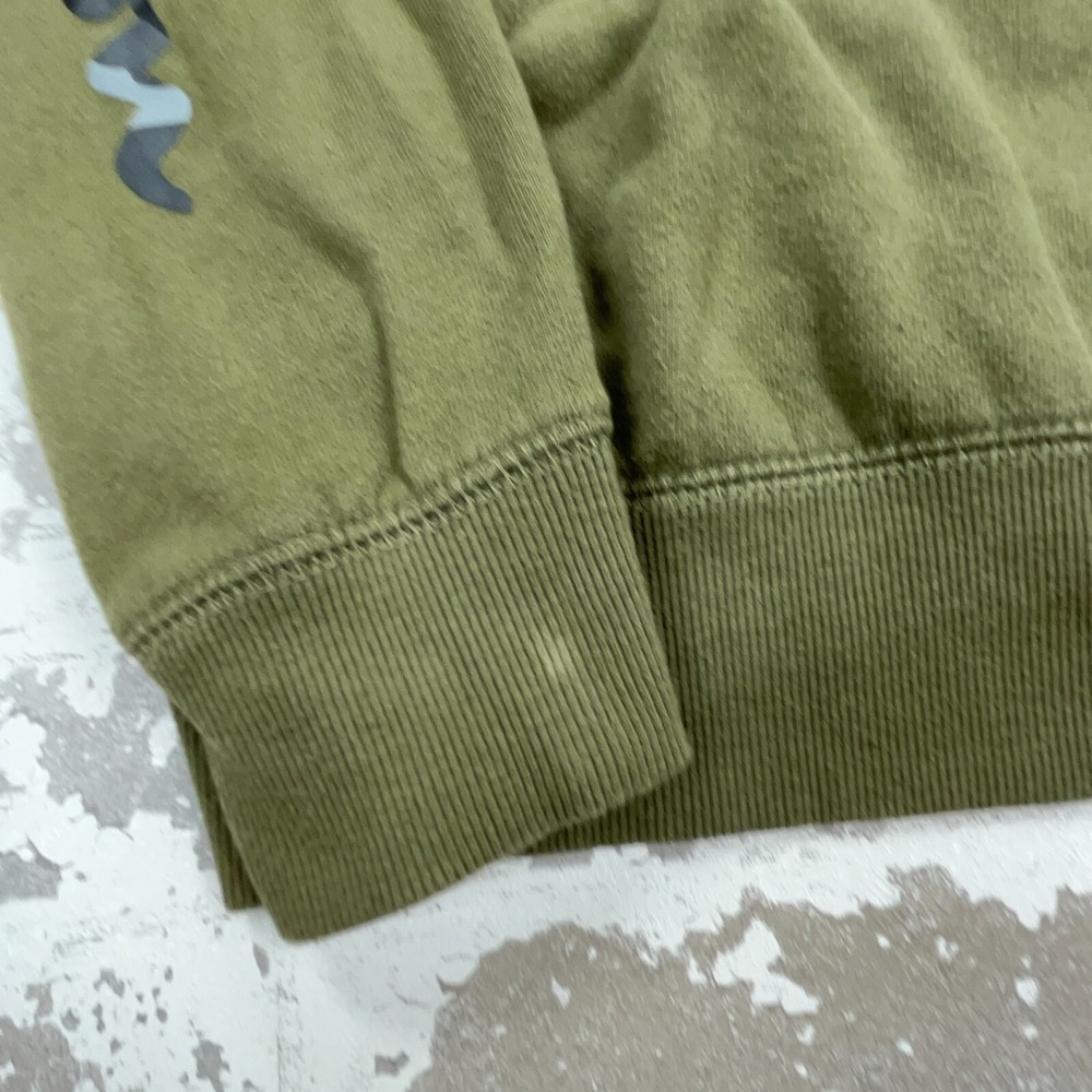 Champion Hoodie Boys Large Green Sweatshirt Sweater Spell Out‎ Logo Youth Olive - Picture 4 of 11
